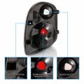 Amerilite For 2001-2003 Ford F-150 Flareside Euro Carbon Fiber Replacement Tail Lights Brake Lamp Pair Passenger And Driver