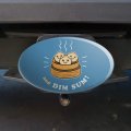 Graphics More And Dim Sum Then Some Funny Humor Oval Tow Trailer Hitch Cover Plug Insert