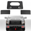 Wflnhb New Front Bumper Guards Pads License Plate Frame Bracket 3 Pieces Replacement For 2009-2014 F-150 9l3z17e810b