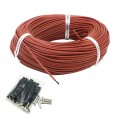 Lkxharleya 32-feet 220v Floor Heating Cable 12k Carbon Fiber Wire Electric Radiant For Warm Green House