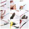 Lkxharleya 32-feet 220v Floor Heating Cable 12k Carbon Fiber Wire Electric Radiant For Warm Green House