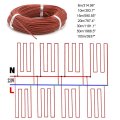 Lkxharleya 32-feet 220v Floor Heating Cable 12k Carbon Fiber Wire Electric Radiant For Warm Green House