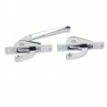 Aexit 118mm Length Zinc Alloy Casement Window Locking Handle Set Silver Tone 18089beb850ca5f12422f4f7f3a7f48d