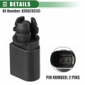 Motoforti Outside Ambient Air Temperature Sensor For Volkswagen Tiguan 2009-2021 Plastic No 8z0820535 Black