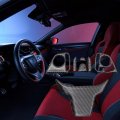 Secosautoparts Carbon Fiber Steering Wheel Cover Trims 7pcs Sticker Trim Compatible With Honda Civic 2016 2017 2018 2019 2020