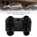 A C Compressor Fitting Ac 90a Turn Angle 6061a Billet Aluminum Alloy Black Adaptor Kit Replacement For Ford Lsx Ls1