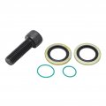 A C Compressor Fitting Ac 90a Turn Angle 6061a Billet Aluminum Alloy Black Adaptor Kit Replacement For Ford Lsx Ls1