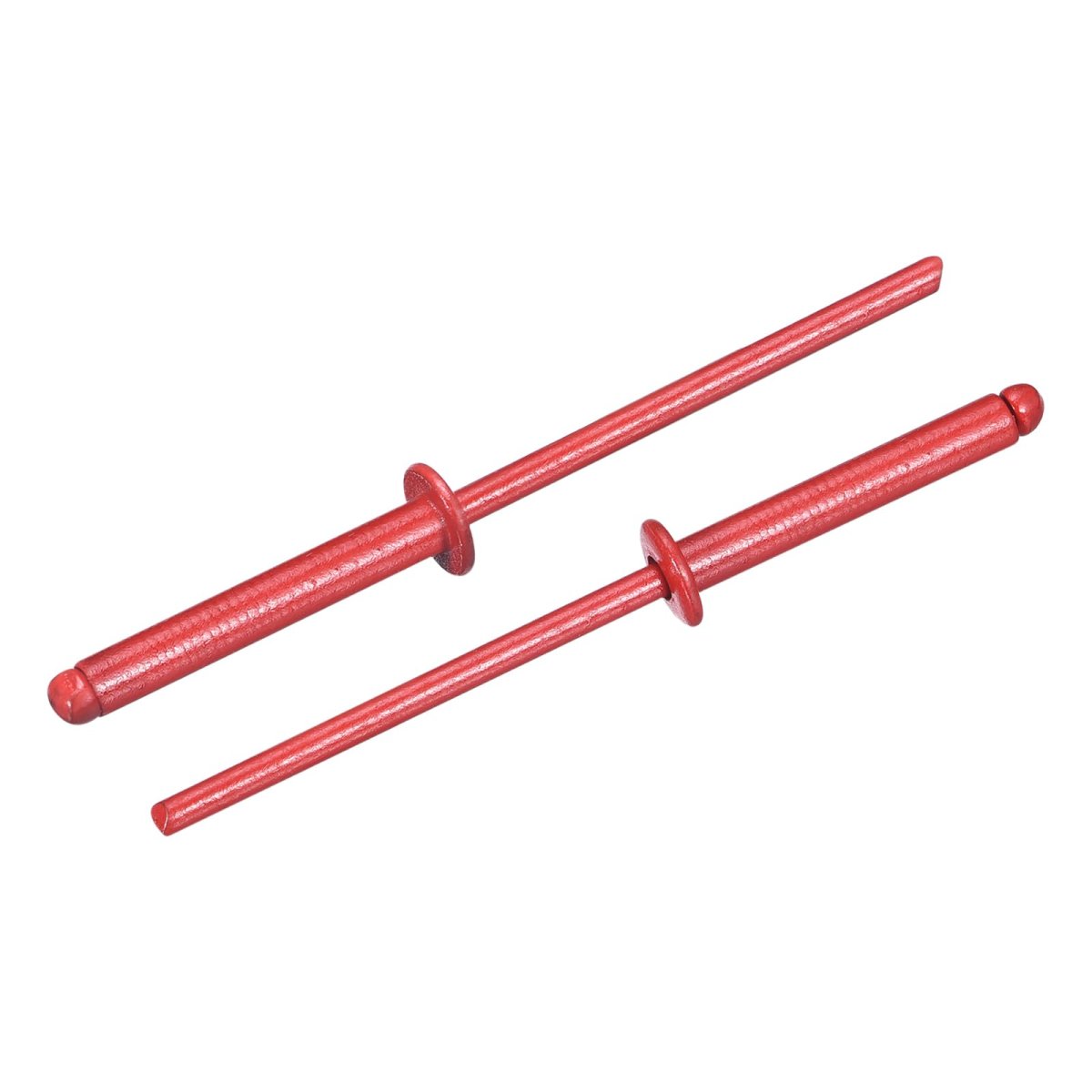 50 Pcs 1 8 In X 3 4 Round Head Blind Rivets Zinc Plated Carbon Steel Grip And Mandrel Cap Fasteners Red