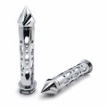 Smt- Chrome Cnc Billet 7 8 22mm Spike Car Ends Hand Grips Compatible With Suzuki Gsxr Hayabusa Fzr Yzf 600 R1 R6 B01g80o5ow