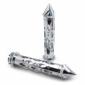 Smt- Chrome Cnc Billet 7 8 22mm Spike Car Ends Hand Grips Compatible With Suzuki Gsxr Hayabusa Fzr Yzf 600 R1 R6 B01g80o5ow
