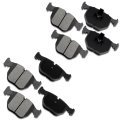 Brake Pad Sets 8pcs For Bmw 740i 1995 1997-2001 For 740il 1995-2001 M5 2000-2003 X5 2000-2006 D681 D683 