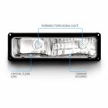 Amerilite Pack Signal Lights Black Bezel Frame For 88-02 Chevy Gmc Pickup Blazer Tahoe Yukon Passenger And Driver Side