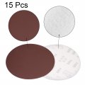 8 Hook And Loop Sanding Discs 400 Grit Aluminum Oxide Sandpaper For Random Orbit Sander Wood Metal Dry Polishing 15pcs