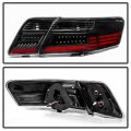 Acanii For 2007 2008 2009 Toyota Camry L Le Se Xle Black Led Tail Lights Brake Lamps 4pcs Replacement Set Left Right