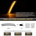 Vipmotoz Front Wheel Arch Full Led Red Lens Side Marker Light Lamp Assembly Replacement Pair For Mini Cooper R55 R56 R57 R58