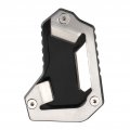 Qiilu For Triumph 1200 Accessories Motorcycle Kickstand Extension Pad Side Stand Enlarger Fit Explorer 2016-2017