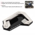 Qiilu For Triumph 1200 Accessories Motorcycle Kickstand Extension Pad Side Stand Enlarger Fit Explorer 2016-2017