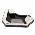 Qiilu For Triumph 1200 Accessories Motorcycle Kickstand Extension Pad Side Stand Enlarger Fit Explorer 2016-2017