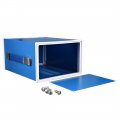 Uxcell 270 140 210mm 10 63 5 51 8 27inch Metal Blue Project Junction Box Enclosure Case With Handle