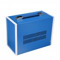 Uxcell 270 140 210mm 10 63 5 51 8 27inch Metal Blue Project Junction Box Enclosure Case With Handle