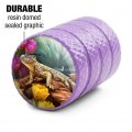 Horned Lizard And Flowers Valve Stem Caps Purple Aluminum Tire Rim Wheel Covers For Schrader Valves 4 Piece Set