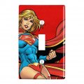Superman Supergirl Character Plastic Wall Decor Toggle Light Switch Plate Cover