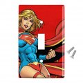 Superman Supergirl Character Plastic Wall Decor Toggle Light Switch Plate Cover