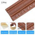 Uxcell Flexible Wall Molding Trim 2pcs 8ft X 4 In Baseboard Self Adhesive Border Foam For Home Office And Hotel Diy Decoration