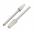 Uxcell 2 35mm Shank 5mm Dia Tapered Head Mandrel Mounted Grinding Point White 10pcs