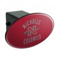 Nicholls State University Colonels Logo Oval Tow Trailer Hitch Cover Plug Insert