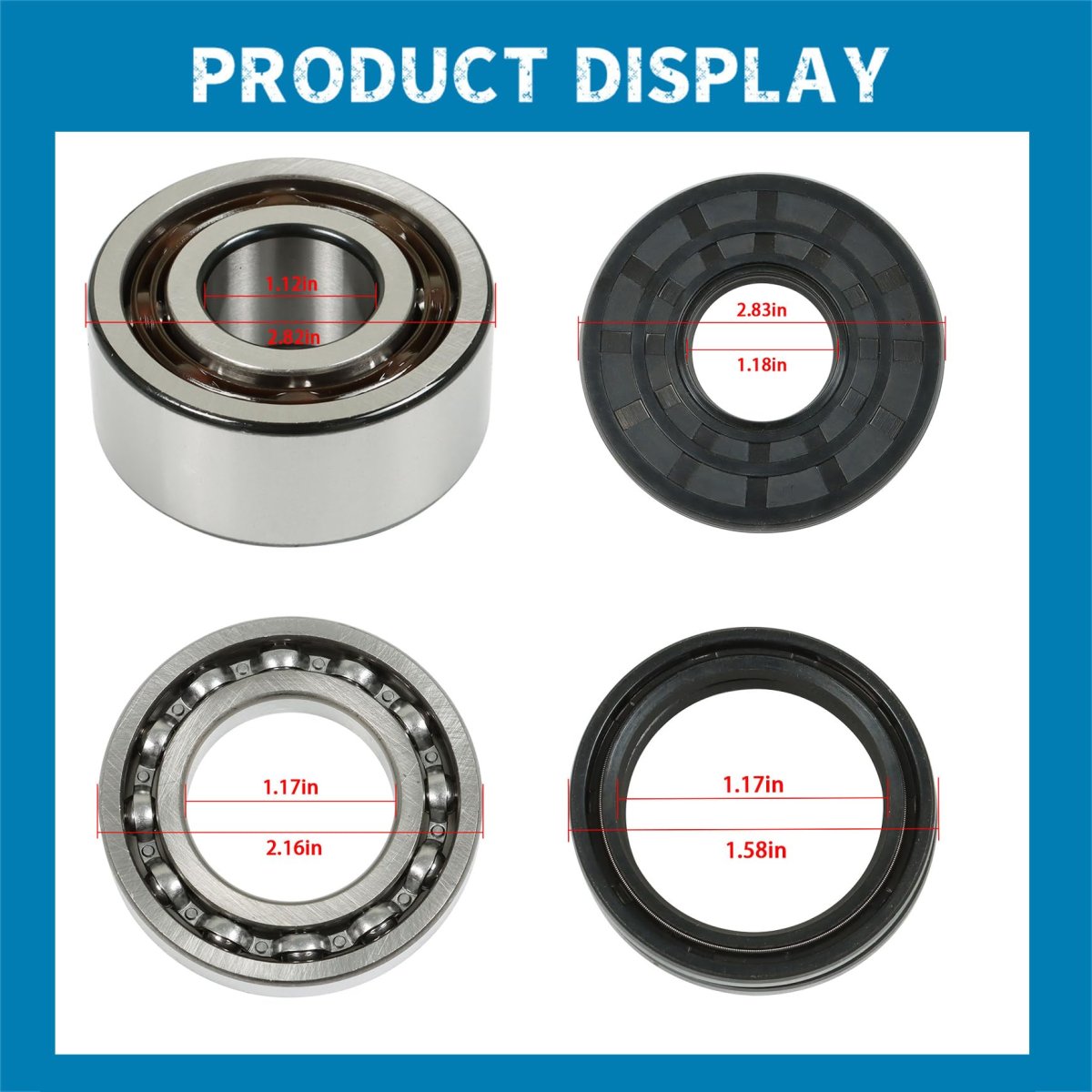 Front Differential Bearing And Seal Kit For Polaris Rzr 4 Xp 800 900 1000 Ace 500 Sportsman 325 570 2011 2017 Part