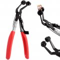 Swpeet 1pcs 45a Hose Clamp Pliers Angled Swivel Jaw Locking Car Pipe Hose For Installations Of Low Radiators Ring-type Or 