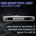 Led 3rd Brake Light For Chevy Silverado 2007-2014 For Gmc Sierra High Mount Stop Parking Third Black Housing Clear Lens