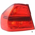 Left Driver Tail Lamp Unit Assembly For 06-08 Bmw 3 Series Sedan Quarter Mounted Red Waterproof Light 