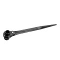 12 X 14mm Hexagon Scaffold Podger Ratchet Spanner Ratcheting Socket Wrench Tool Black 