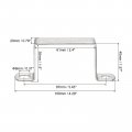 Uxcell U Shaped Connector Bracket 38 X 61mm 304 Stainless Steel For Door Closed Bar Holder Strut Channel 6pcs