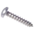 10 X 5 8 Pan Head Sheet Metal Screws Full Thread Square Drive Stainless Steel 18-8 Bright Finish Self-tapping Quantity 100 