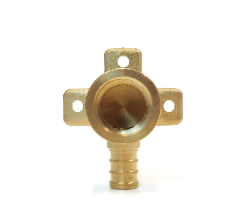 8 Pack 1 2 In Pex Brass Drop Ear Elbows Crimp Barbed Fittings Replace Sharkbite Uc334lf Lead Free Connectors