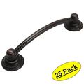 Cosmas 4689orb Oil Rubbed Bronze Cabinet Hardware Rope Handle Pull 3-3 4 96mm Hole Centers 25 Pack 