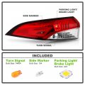 Acanii For Us Built 4-door Sedan Model 2020-2022 Toyota Corolla Outer Tail Light Lamp Replacement Left Driver Side