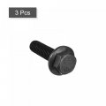 Uxcell Metric M10x35mm Hex Flange Bolts 3pcs 10 9 Grade Carbon Steel Hexagon Head Screws