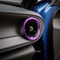 Cherocar For Chevrolet Camaro Aluminum Air Conditioner Outlet Vent Trim 2017-2021 Purplea 