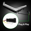 Rzr Led Turn Signal Light Amber Dream Chasing Color Drl Front Fang Assembly Compatible With Polaris Xp 1000 Xp Turbo S 2pc Pack