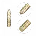 Uxcell M4x20mm Hanger Bolts 12pcs Double Ended Thread Dowel Screws For Wood Furniture