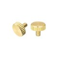 Knurled Thumb Screws M3x5mm Flat Brass Bolts Grip Knobs Fasteners For Pc Electronic Mechanical 2pcs 