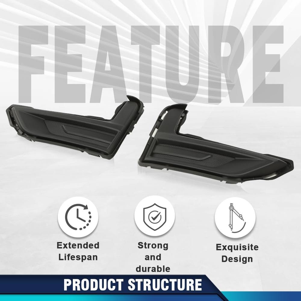 Fog Light Covers Pair For Nissan Rogue 2017 2018 2019 2020 Fits S Sl Sv And Special Edition Hybrid Submodels Black Abs Plastic