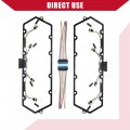 Hihaha Valve Cover Gaskets W Fuel Injector Glow Plug Harness Pigtail Kit For Ford E-350 Club Wagon 2003 Metal 2 Set Black