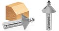 Timberline 280-08 Carbide Tipped Chamfer 15 Degree X 7 8 Dia 3 4 Cut Height 1 Inch Shank W Lo 