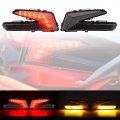 A Utv Pro X3 Led Taillights Assembly Kits Rear Lights Tail Lamps With Yellow Turn Signal Light For 2017-2023 Can-am Maverick 