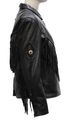 Womens Fringe Leather Jacket With Braid And Conchos Size S Sm Small 